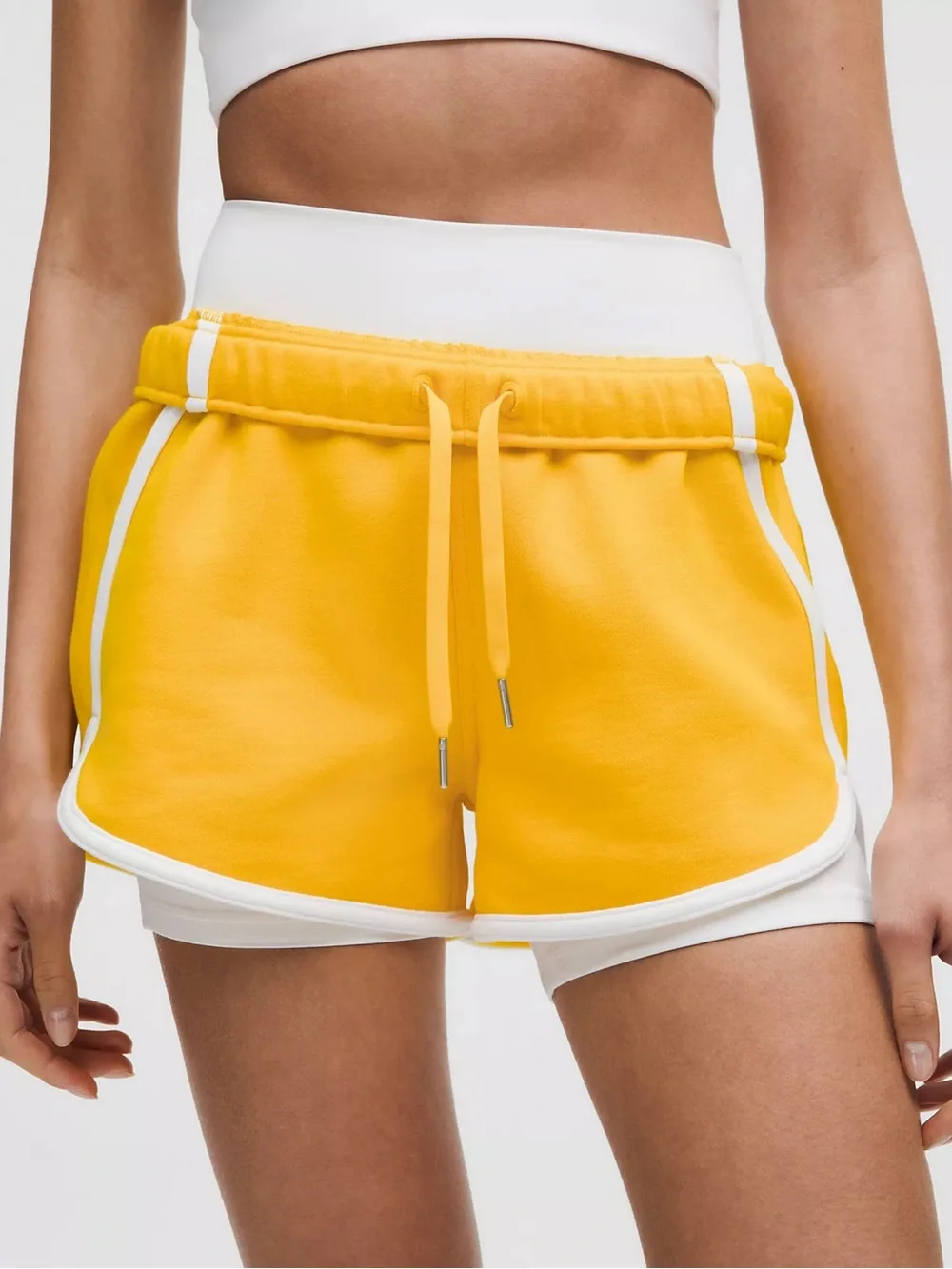 NWT Lululemon Yellow Elastic-Waist Bottoms